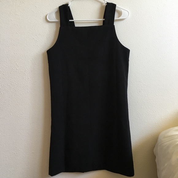 Black Mini Dress with Gold Buttons - Picture 4 of 4